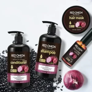 Natural Red Onion Biotin Shampoo Set
