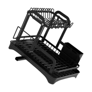 2-Tier Foldable Dish Drying Rack